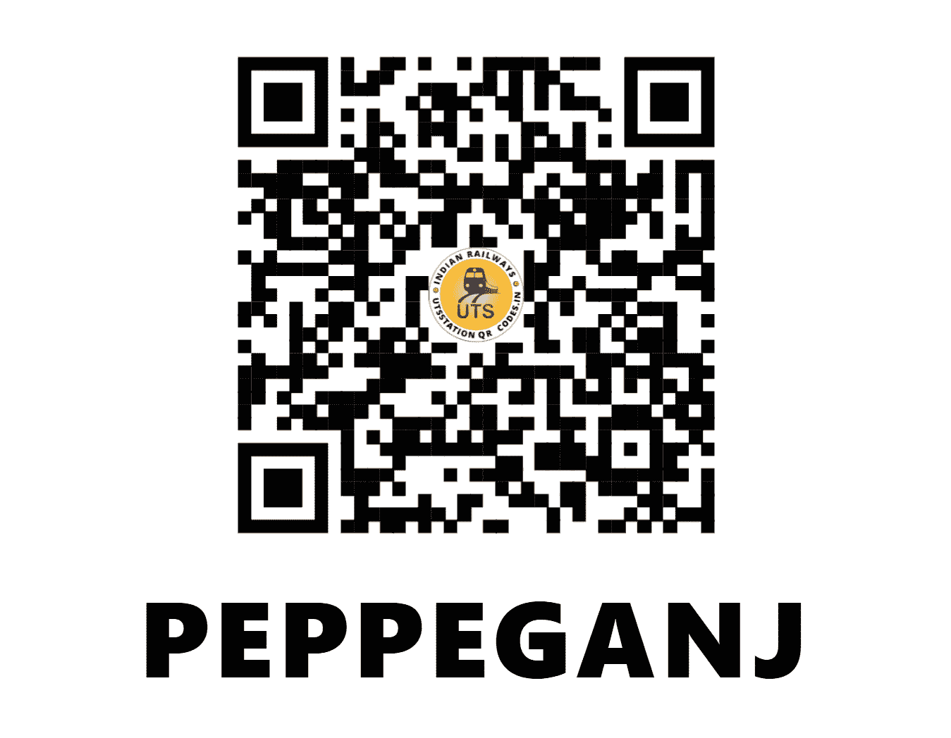 UTS QR Code for PEPPEGANJ - PJ - NE (UTTAR PRADESH)